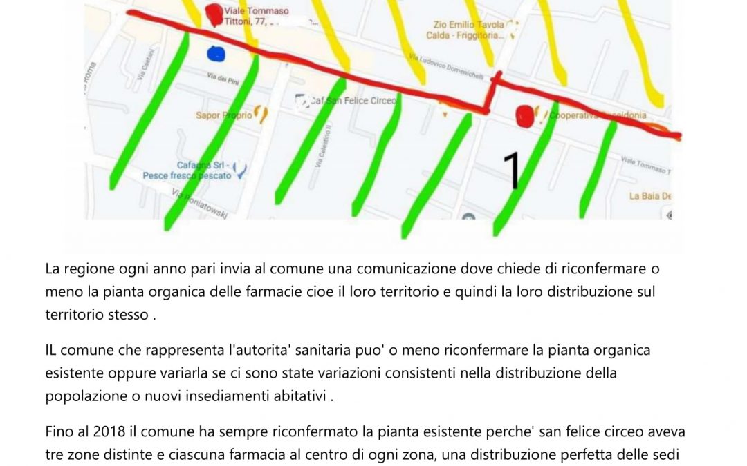 Perché la farmacia del centro storico è riuscita a spostarsi in quel punto?