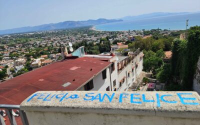 Centro storico deturpato: questo non è arte, è inciviltà.