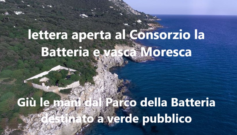 lettera al “Consorzio La Batteria e La Vasca Moresca”