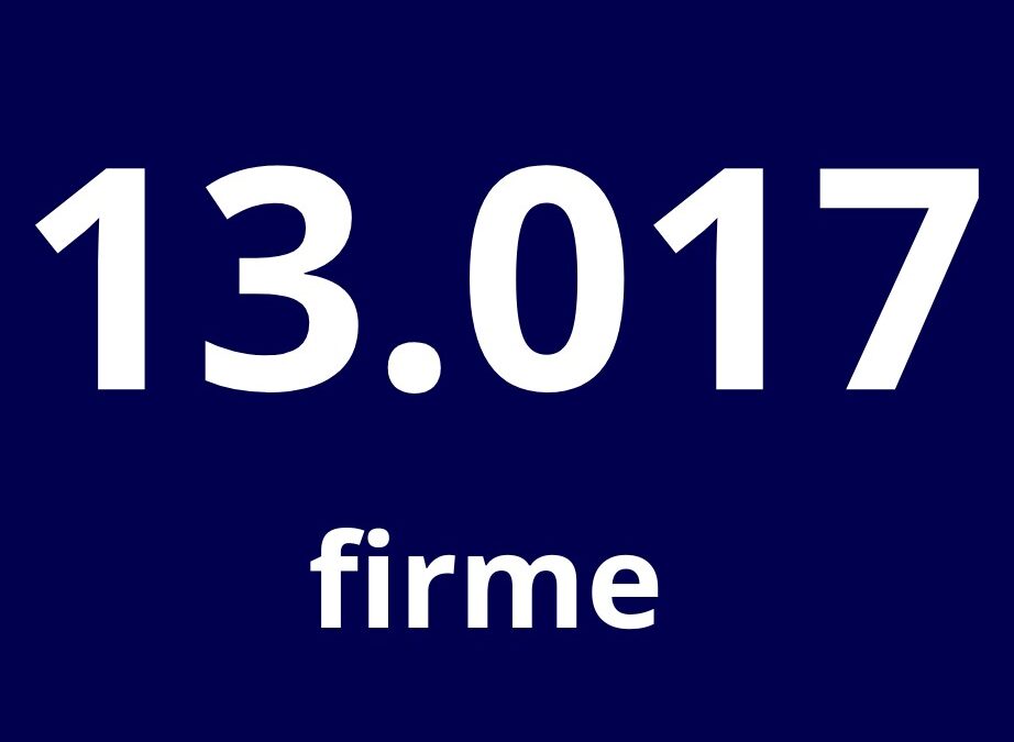 13.000 firme in 3 settimane