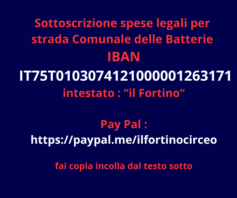 sottoscrizione per strada delle batterie