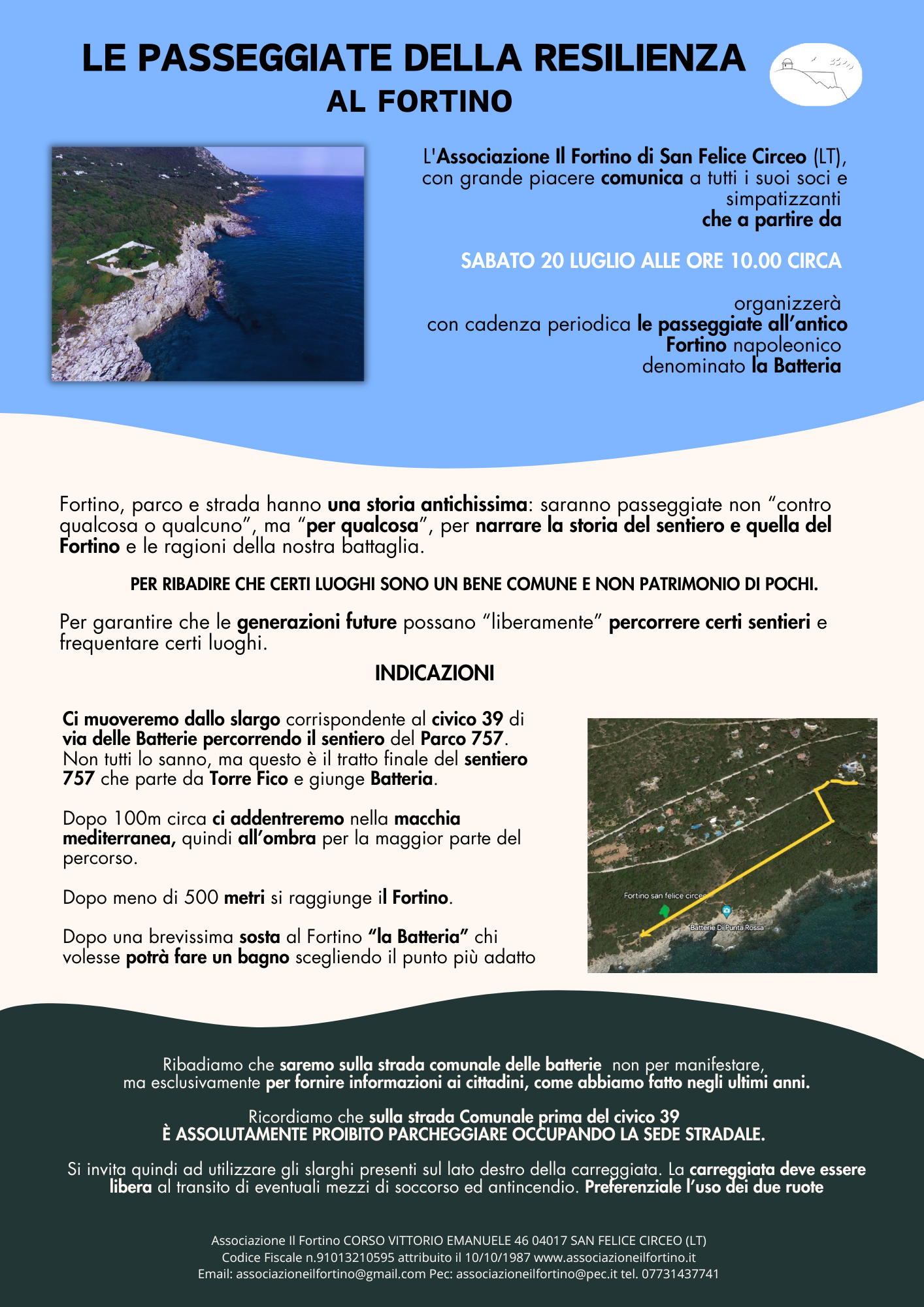 Le passeggiate della resilienza al Fortino Passeggiata della resilienza al Fortino