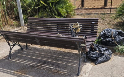 Le panchine tolte dal centro storico sono finite tra la spazzatura?